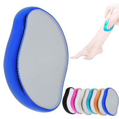 Crystal Hair Eraser for Women & Men - Reusable Nano Glass Hair Remover | Painless Exfoliation, Ideal for Legs, Arms & Back(Deep Blue,Powerful Style)