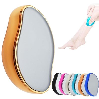 Crystal Hair Eraser for Women & Men - Reusable Nano Glass Hair Remover | Painless Exfoliation, Ideal for Legs, Arms & Back(Gold,Powerful Style)