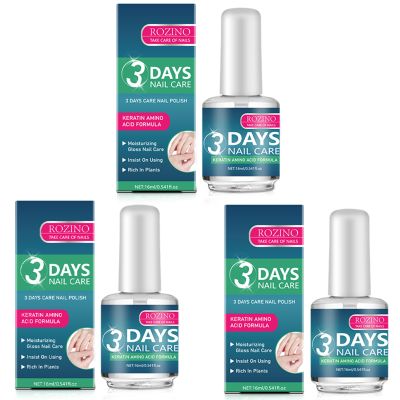 3 PACK Nail Care-Keratin & Amino Acid Clear Nail Treatment Oil with Aloe Vera, Lavender, Rosemary, Macadamia nut Seed Oil, Moisturizing and Conditioning 16ml*3 (3 * 16ml)