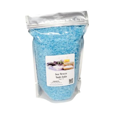 Bath Salts | 4lb Bag (64oz.) | Choose Your Scent | Epsom Salt | Sea Salt| Bathing | Body Care | Beauty | Relaxation | Spa | Pedicure | Manicure | Soak (Sea Breeze)