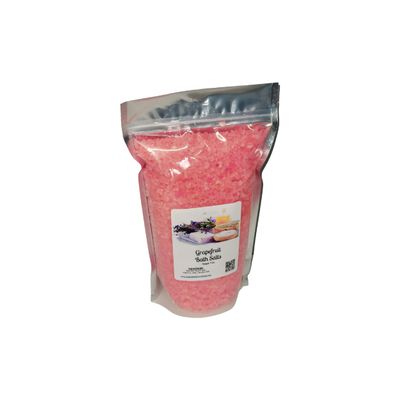 Bath Salts | 4lb Bag (64oz.) | Choose Your Scent | Epsom Salt | Sea Salt| Bathing | Body Care | Beauty | Relaxation | Spa | Pedicure | Manicure | Soak (Grapefruit)