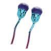 2pcs Nail Dust Brush, Nail Powder Brush with Handle, Soft Nylon for Nail Art, Makeup Powder and Blusher, ABS Material, Ergonomic for Grip view 4