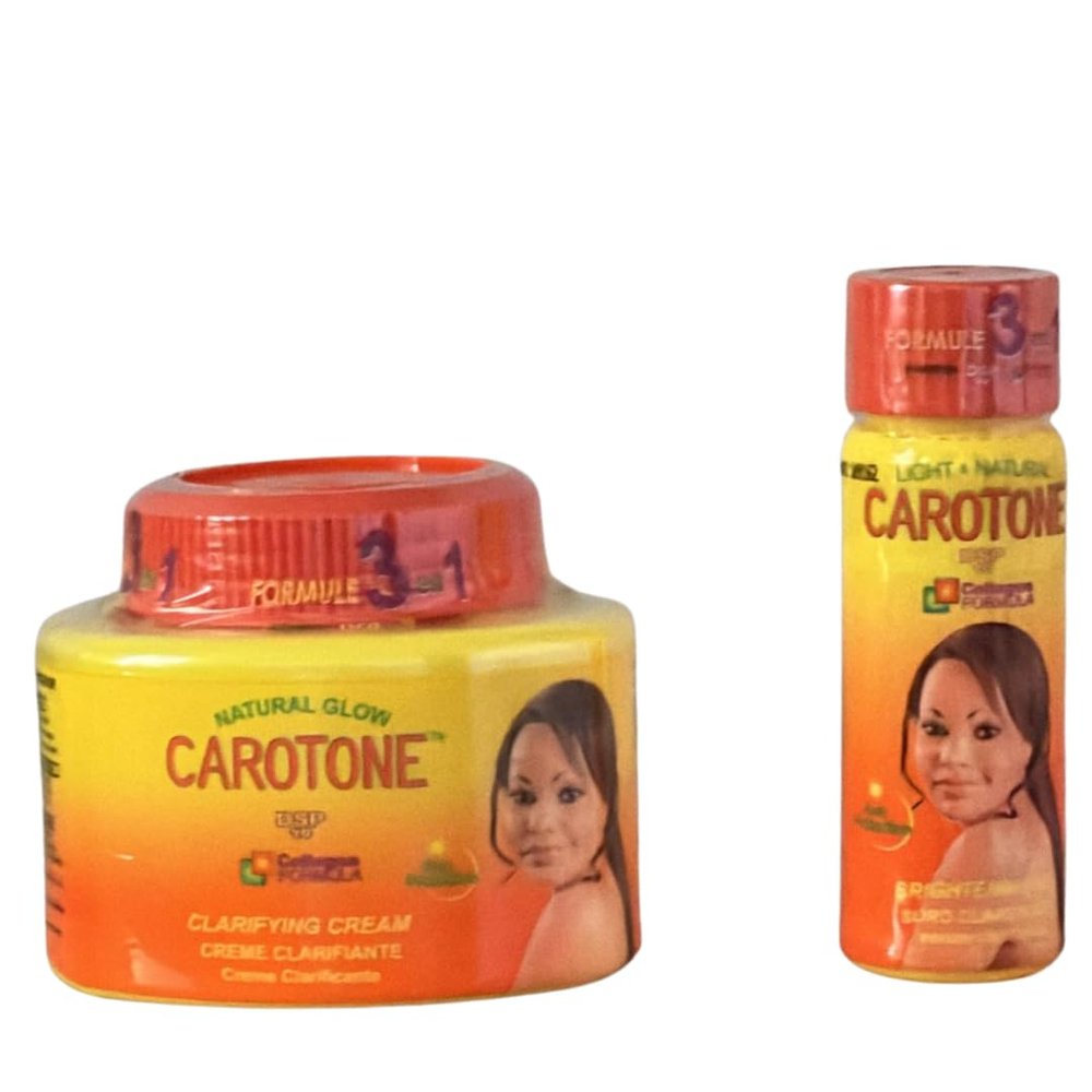 Moisturizing Body Cream with Carrot Oil 300ml + Skin Oil 2.2ml (Pack of 2) Set
