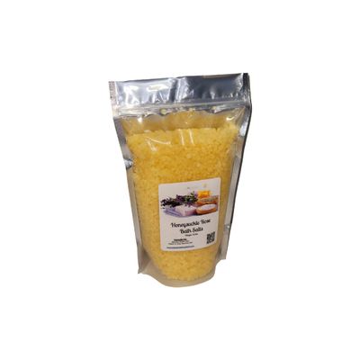 Bath Salts | 4lb Bag (64oz.) | Choose Your Scent | Epsom Salt | Sea Salt| Bathing | Body Care | Beauty | Relaxation | Spa | Pedicure | Manicure | Soak (Honeysuckle Rose)