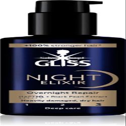 Gliss Night Elixir Overnight Repair, 100 ml, Leave-in Elixir for Damaged and Dry hair