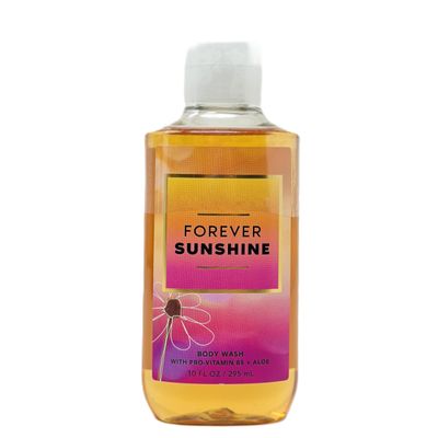 Bath and Body Body Wash with pro Vitamin b5 + Aloe/Shower gel (10 FL OZ / 295 ml, Forever Sunshine)