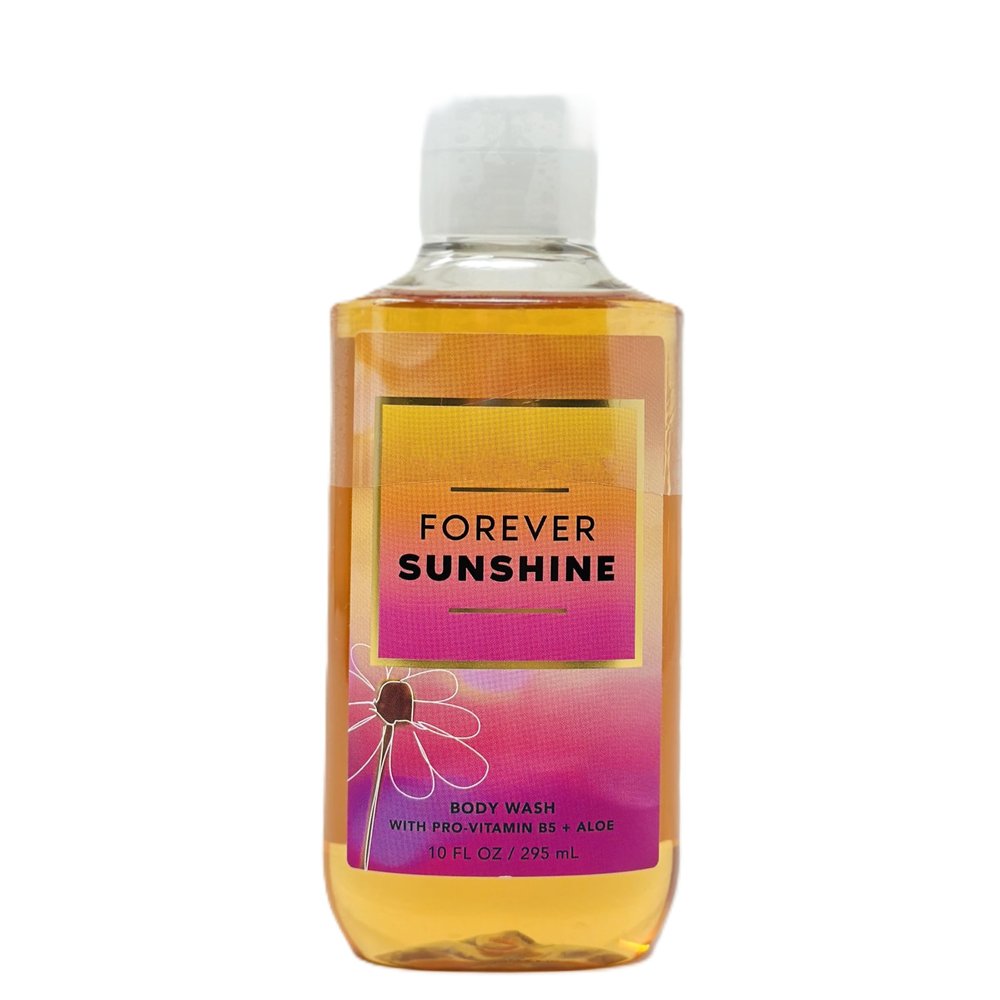 Bath and Body Body Wash with pro Vitamin b5 + Aloe/Shower gel (10 FL OZ / 295 ml, Forever Sunshine)