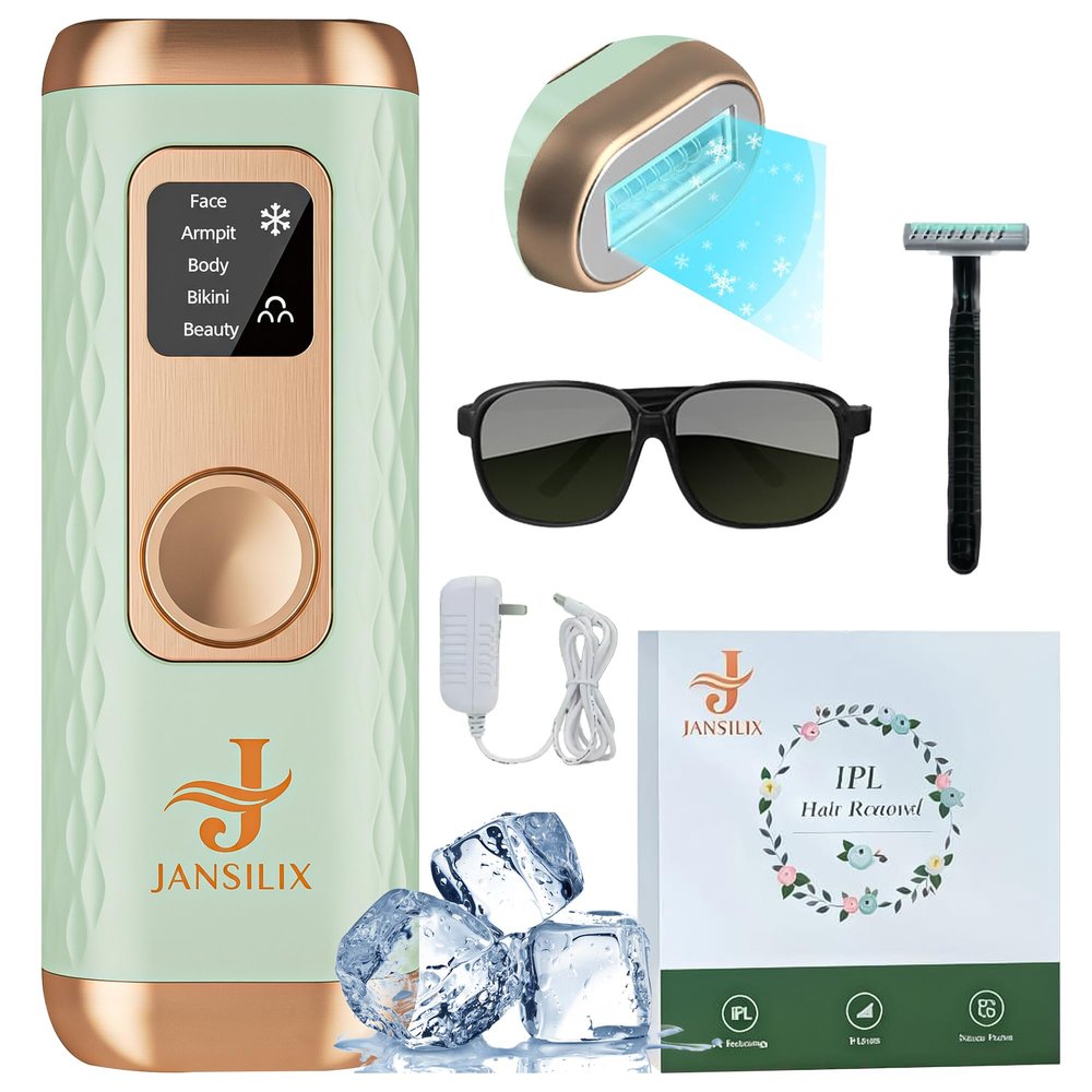 Freezing Point IPL Hair Removal Device Model W-1095 At-Home IPL Hair Remover with 5 Energy Levels and Cooling Function for Face, Arms, Legs & Bikini Area For Women & Men
