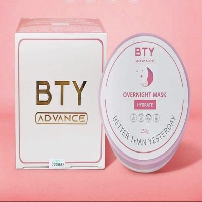 BTY Advance Overnight Hydrating Body Mask, White, 250g, Body Lotion