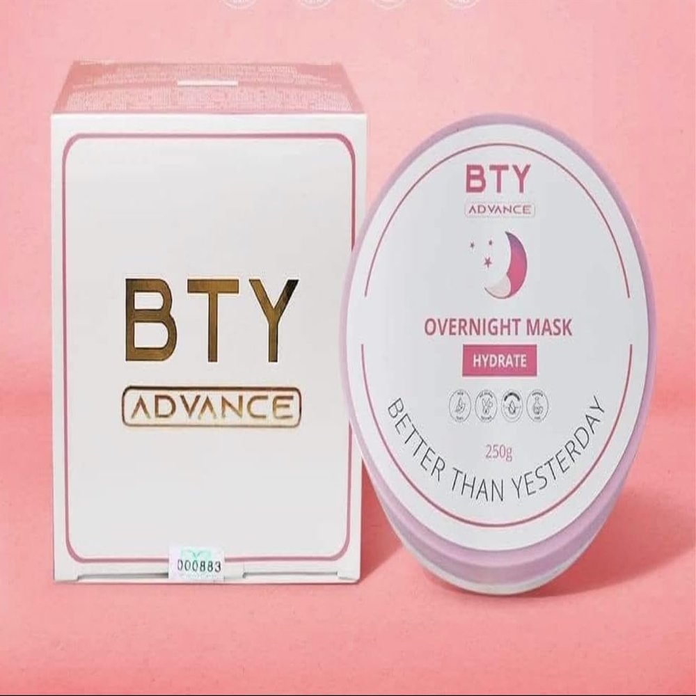 BTY Advance Overnight Hydrating Body Mask, White, 250g, Body Lotion