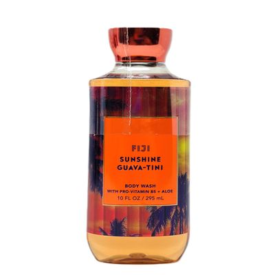 Bath and Body Body Wash with pro Vitamin b5 + Aloe/Shower gel (10 FL OZ / 295 ml, Fiji Sunshine Guava Tini)