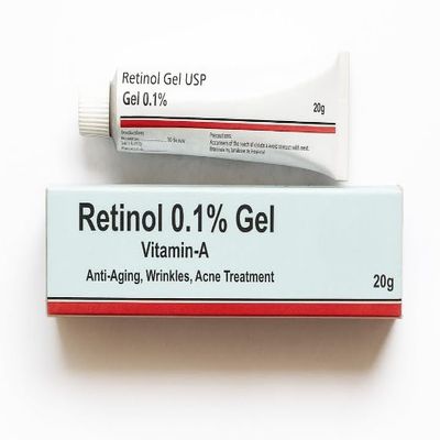 Retinol Gel 0.1 Vitamin A Repairs Fine Lines & Wrinkles, Scar Treatment, Age and Sun Spots, Anti-Aging Formula Gel 20 Grams