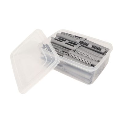 Perm Rod Hair Curling Perm Rod Safe Resin Perming Rod for Salon Barber Styling 25pcs with Storage Box
