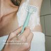 Flamingo Razors for Women, 1 Razor (Sage) Handle, 1 Razor Blade Refill, and 1 Shower Holder view 2