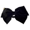 DFWZMQTG Velvet Black Large Bow Hair Clip Women's High Retro Shark Headpiece view 1