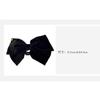 DFWZMQTG Velvet Black Large Bow Hair Clip Women's High Retro Shark Headpiece view 4