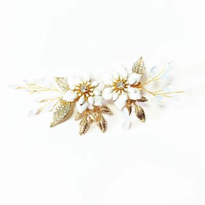 DFWZMQTG Handmade Vintage Hair Clips With Flower For Women's Fashionable Hairstyle Accessories