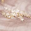 DFWZMQTG Crystal Pearl Pan Hair Comb Headwear Handmade Duo Insert Accessories view 2