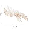 DFWZMQTG Crystal Pearl Pan Hair Comb Headwear Handmade Duo Insert Accessories view 4