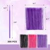 300 Count Disposable Micro Applicator Brush for Eyelash Extension, Micro Swabs Mascara Wands for Makeup Application - 3 Colors view 2