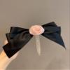 DFWZMQTG Rose Bow Hair ClipSparkling Diamond Tassel ClipElegant Small Fragrant Accessory view 2