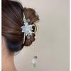 DFWZMQTG Classical Orchid Fringe Grab Clip Back Spoon Hair Headwear Tie Jewelry Shark view 3