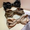 DFWZMQTG Fabric hair accessories, bow clips, female back spoon top clip, horizontal, ponytail(white-Patch five-pointed star4) view 2