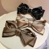 DFWZMQTG Fabric hair accessories, bow clips, female back spoon top clip, horizontal, ponytail(white-Patch five-pointed star4) view 3