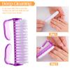 4 PCS Handle Grip Nail Brush Nail Brushes for Cleaning Fingernails Nails Cleanings Brush Hand Fingernail Brush Cleaner Scrubbing Kit Pedicure for Toes and Nails Men Women view 4