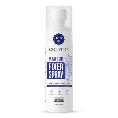 Orga...tre Makeup Fixer Spray Waterproof | Long-Lasting for Face | Smudge-Proof Hydrating Finish | With Vitamin C & Niacinamide | Glow After Makeup | For All Skin Types | 100ml