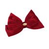 DFWZMQTG Hairdressing Clipsweet Velvet Three-dimensional Bow Cliphair Clip view 1