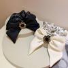 DFWZMQTG Hair Accessories With Low Floral Smoothness And Good Textureprinted Large Intestine Circle Rhinestone Bow(D) view 3