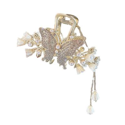 DFWZMQTG Tassel Hair Clip With Back Spoon And Large High-end Shark