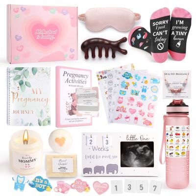 1st Trimester Pregnancy Gifts for Expecting Moms, Gift Basket For Pregnant Women, Pregnant Mom Box, First Trimester Pregnancy Essentials, 1st Trimester Pregnancy Essentials (1st)