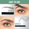 2 Pcs Microblading Eyebrow Pen Set with Eyebrow Brush, 3D Waterproof 4-Tip Precision Eyebrow Pencil, Long-Lasting Natural Fine Stroke Magic Eyebrow Pencil for Women Stay All Day (Light Brown) view 4