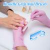 400pcs Handle Grip Nail Brush Bulk,Multicolor Nail Scrubber Brush Nail Cleaning Brush for Toes and Nails Pedicure Scrubbing Tool for Men and Women view 4