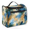 Zestdesign Colorful Camouflage Large Hanging Travel Toiletry Bag for Women Water Resistant Abstract Scrawl Bathroom Cosmetic Makeup Bag with Hanging Hook for Toiletries view 1