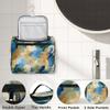 Zestdesign Colorful Camouflage Large Hanging Travel Toiletry Bag for Women Water Resistant Abstract Scrawl Bathroom Cosmetic Makeup Bag with Hanging Hook for Toiletries view 3