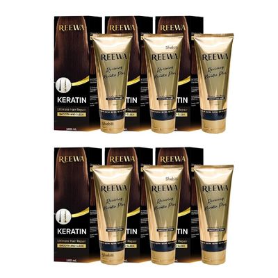 Reviving Keratin Ultimate Hair Smooth and Sleek, 100ml (6 boxes)