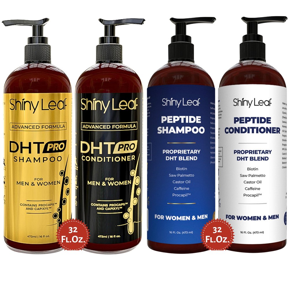 DHT Pro & Peptide Shampoo and Conditioner Set  Advanced DHT Blocker & Peptide Complex for Hair Growth  Thickening, Anti-Hair Loss, Sulfate-Free, for Men & Women