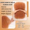 Afro Kinkys Bulk Human Hair 18 Inch 50g/Pack - Afro Kinky-Curly Human Hair Bulk For Mini Twist, Dreadlocks Extensions, Locs Repair & Braiding, 100% Human Hair #30 view 2