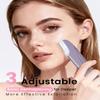 Dermaplane Razor For Women Face, 3 Adjustable Dermaplaning Tool,Facial Hair Removal Razors with Led Light for Peach Fuzz,Rechargeable Sonicsmooth Facial Hair Remover with 8 Replacement Blades (Purple) view 4