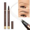 2 Pack 4-Tip Microblading Eyebrow Pen with 2 Brow Brushes, Waterproof Vegan Formula Eyebrow Pencils for Women to Effortlessly Create Natural Hair-Like Strokes, All-Day Wear (Blonde) view 3