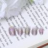 3D Nail Art Stickers, Gemstone Nail Art Stickers Decals, Embossed Golden Heart Design Luxury Nails Supplies, Adhesive Manicure Sliders for Women DIY Manicure Decorations view 3