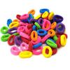 Multicolored Simple Hair Ties for Childrens 100 pcs Small Seamless Hair Bands Tail Holder view 1