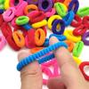Multicolored Simple Hair Ties for Childrens 100 pcs Small Seamless Hair Bands Tail Holder view 2
