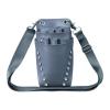 FerneeButy Hairdressing Scissors Case with Belt, PU Leather Waist Bag Organizer for Hairdressers and Hairstylists, Barber Gift 4.33x3.62x8.27inch- Gray view 1
