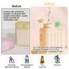 2026 New Ear Piercing Cleaner2 in 1 Portable Ear Piercing Cleaning Kit with 240pcs Disposable Ear Piercing Cleaning Floss & & 15ml Cleaning Solution Container for Home Travel Vacation (Yellow) view 3