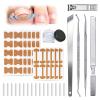 Ingrown Toenail Corrector Set with Correction Strips, Professional Ingrown Toenail Removal Kit Pedicure Tool Set, In Grown Toe Nail Remover Curve Tape at Home for Men Women view 1