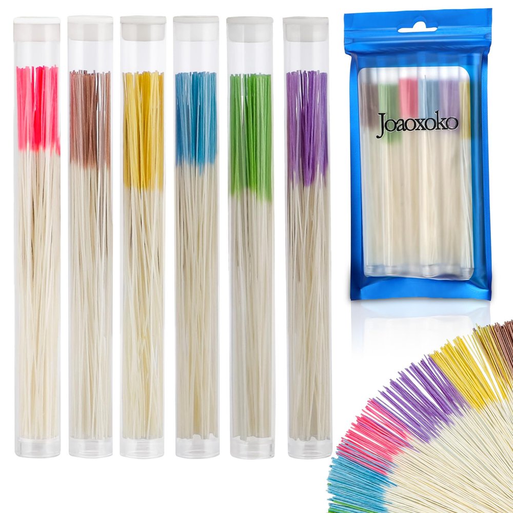 joaoxoko Disposable Ear Piercing Cleaner Floss 360PCS - Travel Portable Ear Hole Cleaning Kit for Women Men, Gentle Aftercare with Skin-Friendly Cotton Thread (6 Colors) (6 Colors)